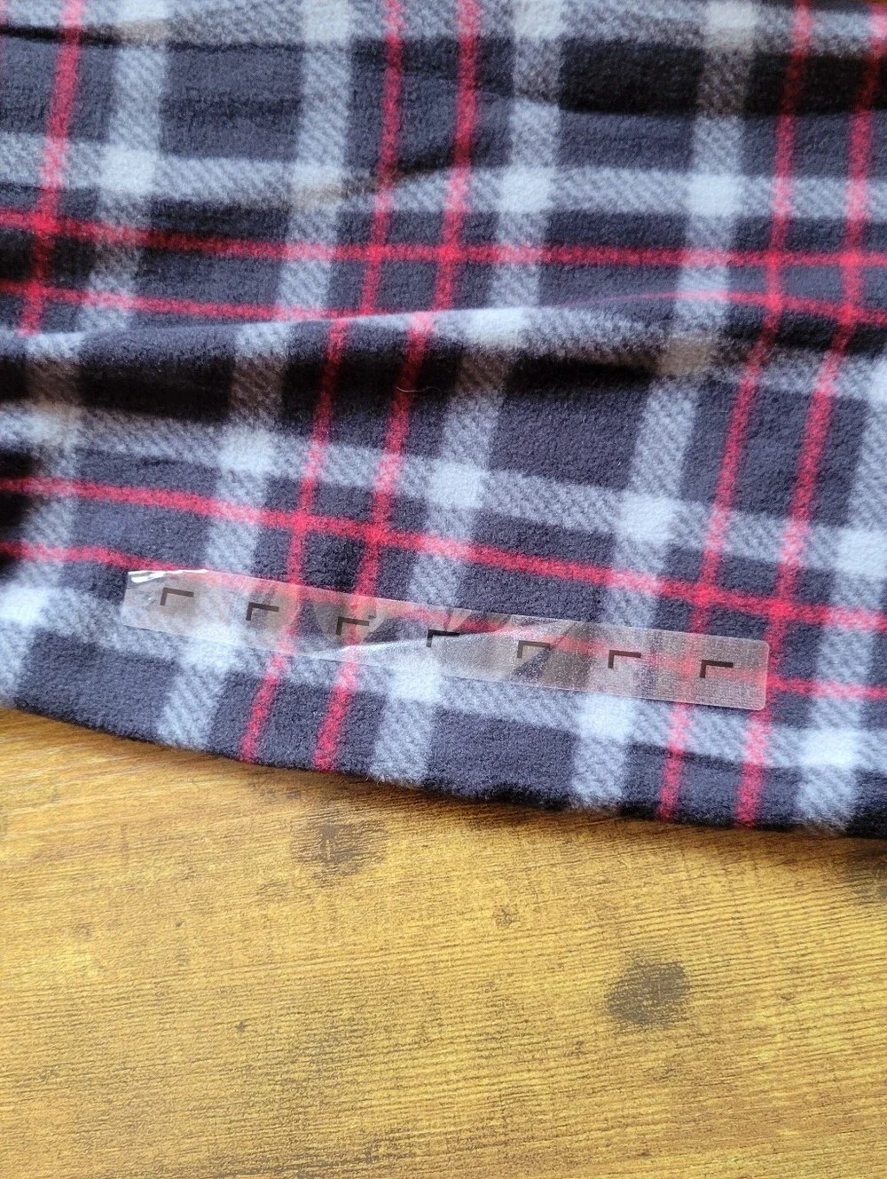 NWOT Cuddl Duds Fleece Pajama Lounge Pants Pockets Plaid Gray Red Men's Large